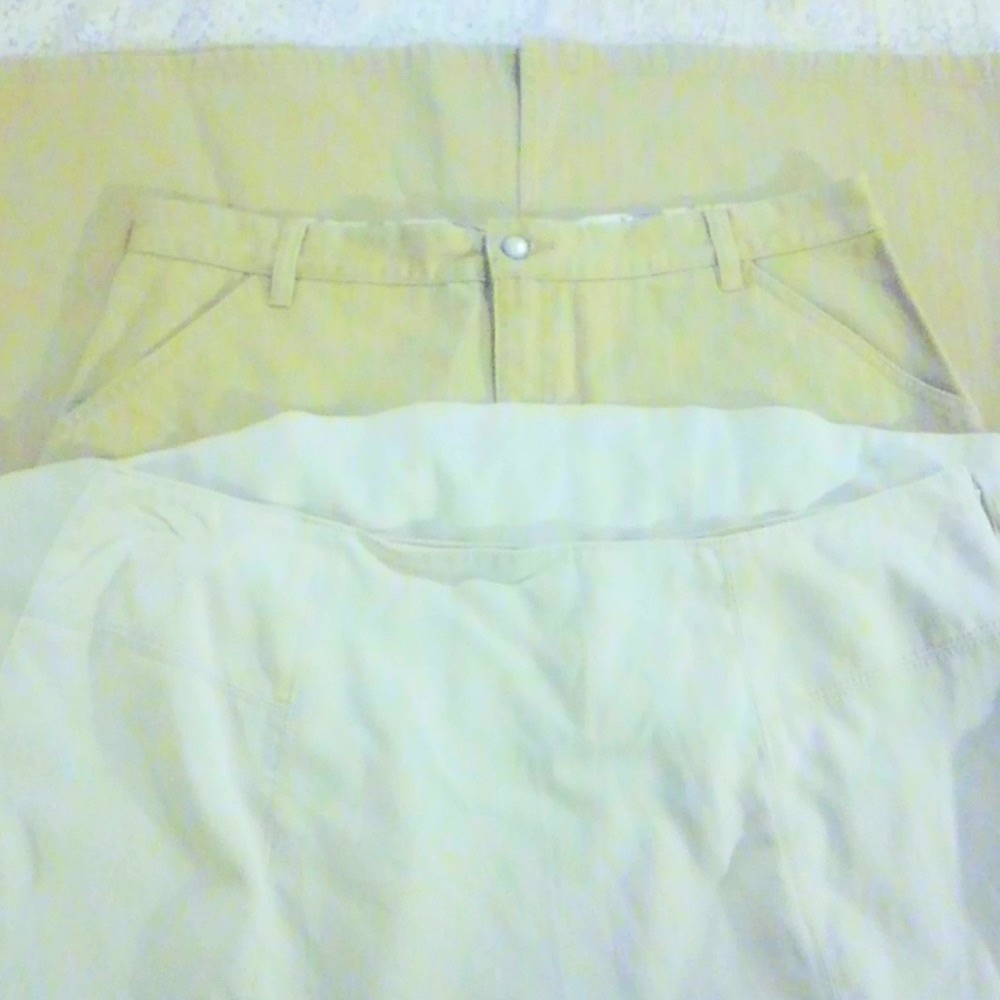 Bundle of 2 Women's Khaki Skirts 18W
